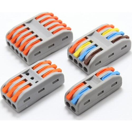 2pcs quick terminal block PCT-211 push-type pluggable wire terminal wire pair wiring splitter clamp
