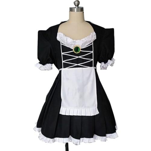 2021 Anime VTuber Hanabatake Chaika Cosplay Costume Cute Maid Dress Unisex Activity Party Role Play Clothing Custom-Make Any Siz