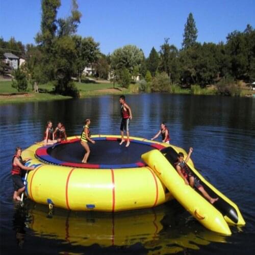 Large outdoor water toys Inflatable water trampoline Childrens water park equipment inflatable model