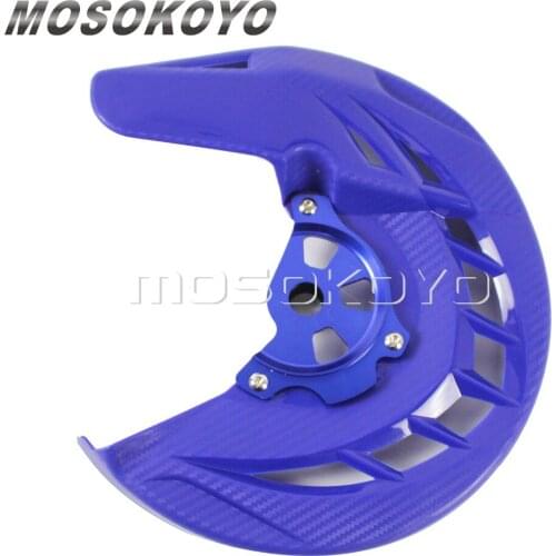 Motocross Enduro Dirt Bike X-Brake Front Disc Brake Cover Rotor Guard Protection for Yamaha YZ WR 125 250 450 426 Blue