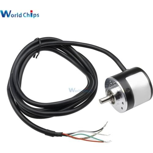 Diymore 360 P / R Pulses Incremental Optical Rotary Encoder AB Two-phase 5-24V 360 Optical Rotary Encoder Coupling NPN Output