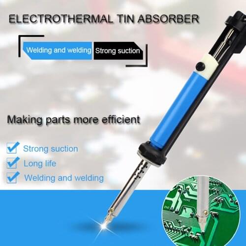 Electric Welding Soldering Iron Pen Tin Sucker Accessories Tools Supplies Profession Heating US/EU With Nozzle 220V CX-1109