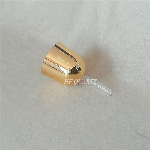 HF 4" 24K Gold Crystal Singing Chime For Body Heath Healing Spirit Soul Therapist Yoga Or Crystal Singing Bowl With Handle