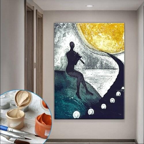 Painting By Numbers Modern Abstract Figure Canvas Adults Digital No Frame Bedroom Murals DIY Colorful Poster