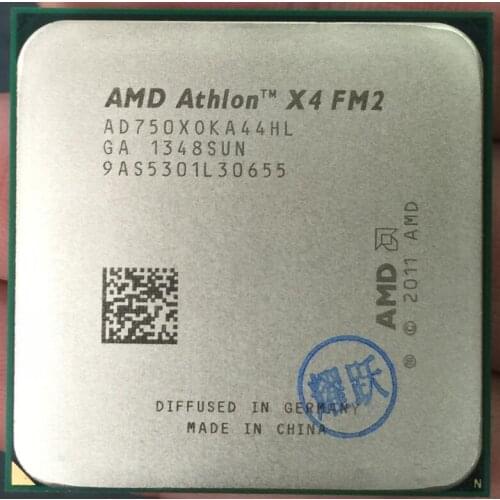 PC computer AMD Athlon X4 750 X750 750X FM2 Quad-Core CPU 100% working properly Desktop Processor