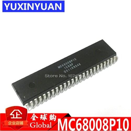 MC68008P10 MC68008P MC68008 DIP48 16-Bit Microprocessor With 8-Bit Data Bus New original authentic 1pcs