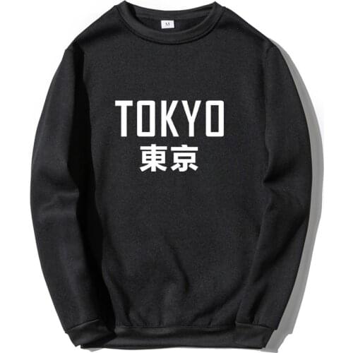Fashion hoodies Japanese Streetwear Tokyo Bay Multiple Colour Men Women Tokyo harajuku crewneck Sweatshirt Pullover Oversized