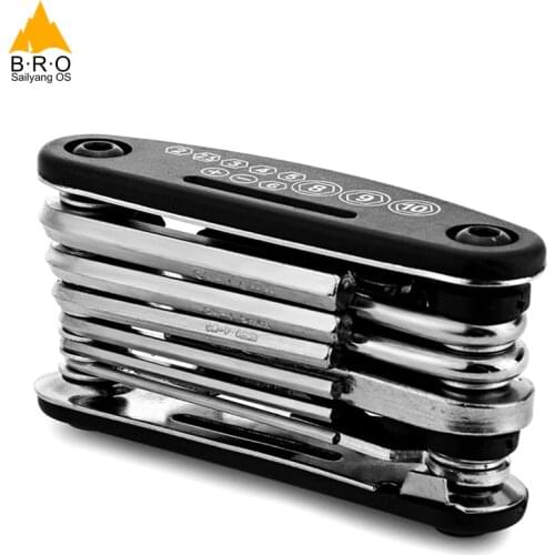 16 In 1 Carbon Steel MTB Bike Tools Set Bicycle Repair Tool Kit Hex Spoke Wrench Cycling Screwdriver Accessories Repair Tools