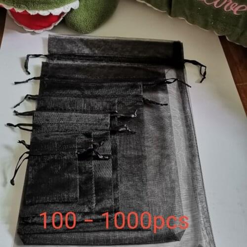 Wholesale Bag Jewelry Packaging Bag Drawstring Organza Gift Bags Christmas Wedding Birthday Party Drawable Gift Pouch Supplies