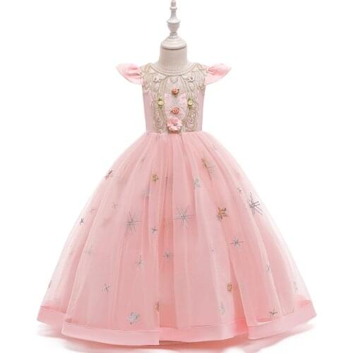 Dress for girls summer long dress princess festival clothing children clothes jurk sukienki dla dziewczynek cute jurken