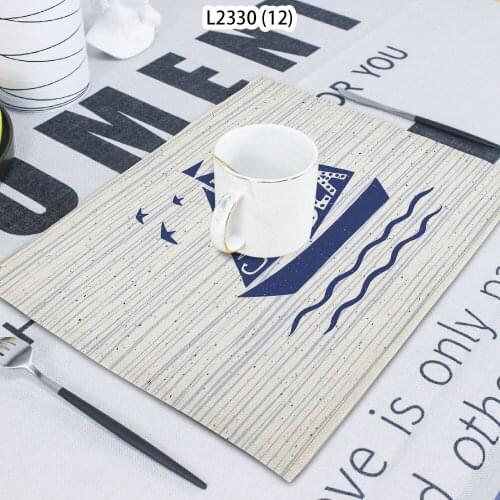 1 Piece Of Sailboat Animal Dolphin Printed Napkin Cloth Home Decoration Table Mat Cloth Tea Towel Coaster 42*32 Servilletas Tela