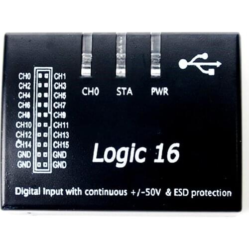 USB Logic Analyzer Multi System Compatible Official Version Sampling Rate 100 MHz 16 Channel For ARM FPGA