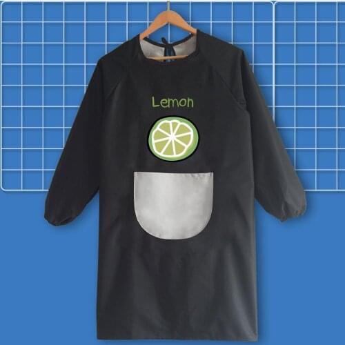 Waterproof and oilproof fashion cute cooking couples apron home kitchen men and women work clothes housework apron long sleeve