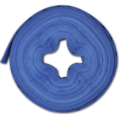 VidaXL Water Hose 25m 1'' Flat PVC Water Delivery For Gardening Yard Home Fire Safety