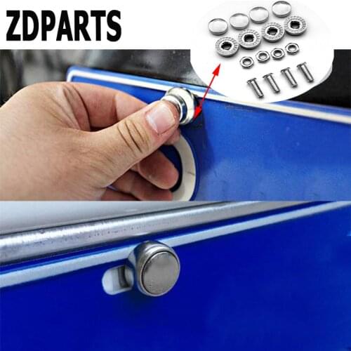 ZDPARTS 16X Car Styling License Plate Nuts Bolts Screws Cover For Mercedes Benz W203 W204 211 AMG Smart Starline A93 Citroen C4