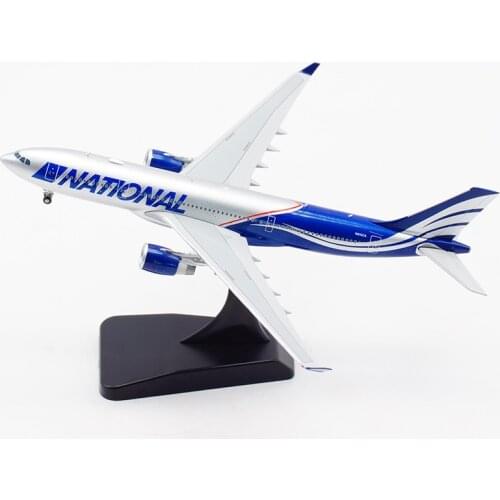 1/400 Scale 330 A330-200 N819CA Air NATIONAL AIRLINES Plane Model Alloy with Lading Gear Aircraft collectible display Airplanes