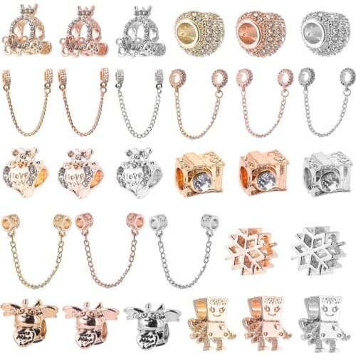 1Pc 3 Colors High Quality Simple Camera Charm Beads Fit European Style Brand Bracelet For Women Fashion Jewelry Gift Making