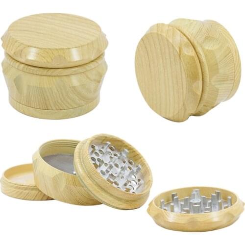 10Pcs 4 Layers Wooden Smoking Grinder 50mm Tobacco Crusher Smoking Cigarette Herb Accessories For Men Smoke Cigar Pipe Tool