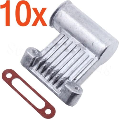 10pcs/Lot HSP 02031 Exhaust Manifold with PAD For RC 1/10 4WD Car Nitro Power Buggy Monster Truck Spare Parts Fit Himoto Redcat