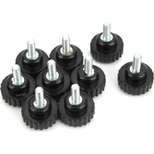 10Pcs Clamping Knob Jig Bolt Lathe Hand Grip Twist Nut Straight Thread Locking Handle M5x20x15