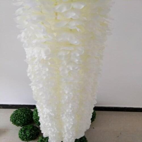 2 m Each Strip Orchid Wisteria Vines White Silk Artificial Flower Wreaths For Wedding Decor Garden Hanging Crafts