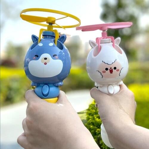 2021 New Inertia Bamboo Dragonfly Bubble Machine Air Flying Bubble Bamboo Dragonfly Children Outdoor Toy Flying Bubble Toy Gift