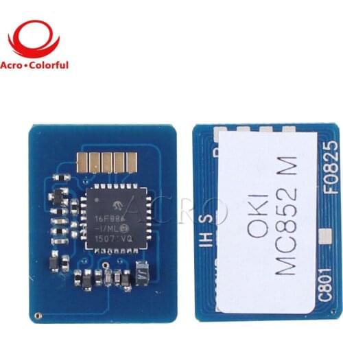 4K One set Laser printer chip compatible for oki MC852dn Japan toner cartridge refill