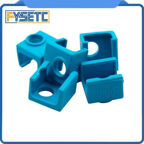 5pcs MK10 Blue Silicone Sock instead Ceramic Insulation For Wanhao i3 QIDI TECH SILICONE HEATER BLOCK COVER