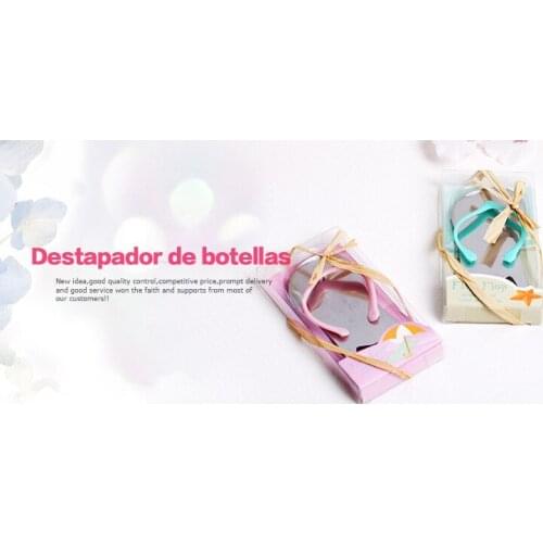 50pcs Cute Creative Red Wine Slipper Shaped Sandal Flip-flop Beer Bottle Opener Cap free shipping