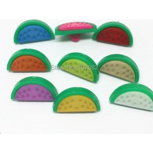 900pcs10x20mm Palstic Mixed Watermelon Buttons Dress Sweater Cartoon Sewing Accessories Baby Button