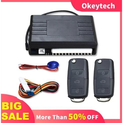 12V Auto Central Locking Car Alarm Systems Car Remote Central Door Lock Keyless Entry System Vehicle With LED Indication Light