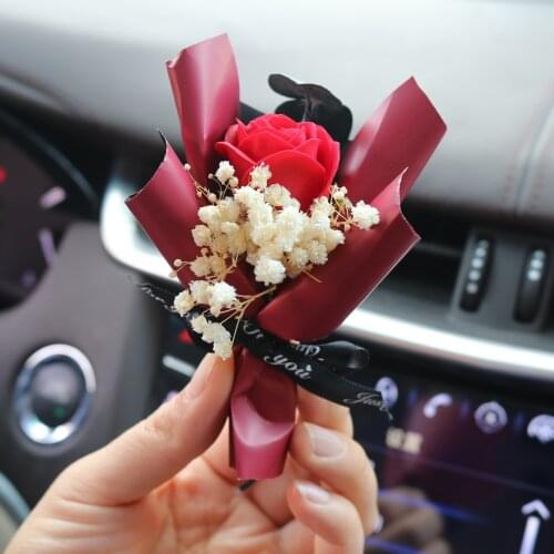Car Air Outlet Perfume Decoration Creative Car Immortal Dried Bouquet Small Fresh Conditioning Mouth Fragrance Clip Perfume