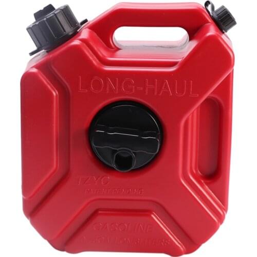 3L Petrol Fuel Tank Long Haul Portable Plasitc Car ATV Backup Accessoires Anti-Static Motorcycle Trip Jerry Can Red