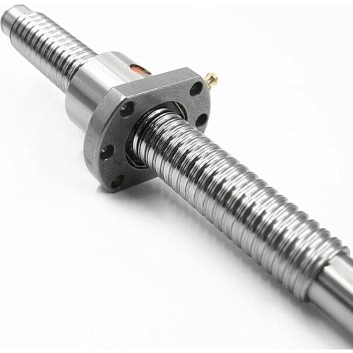Free Shipping! Machined SFU1204 Ball Screw SFU1204-150 300 500 600 1000mm C7 Roller Ballscrew With Single Ball Nut For CNC Parts
