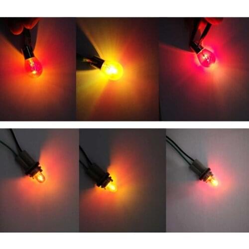 Chromes Amber Red Yellow Lamps 1156 1157 S25 T10 High Brightness Vehicle Turn Signal Lamps Side Marker Bulb 12V Brake Light
