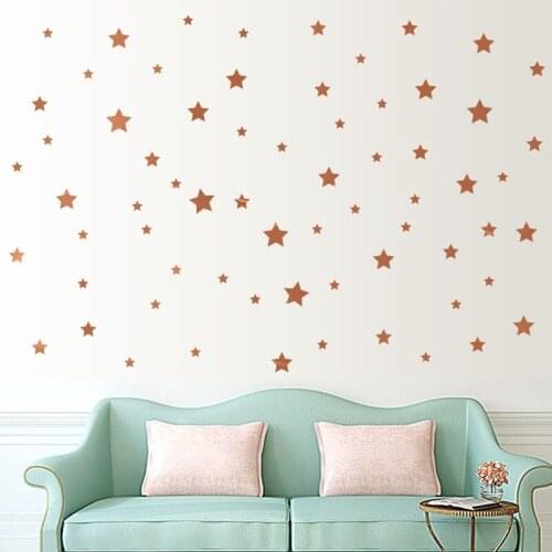 Diy Pentagram Pattern Wall Stickers For Home Decoration Creative Star Mural Art Kids Room Bedroom Wall Decal Pvc Poster