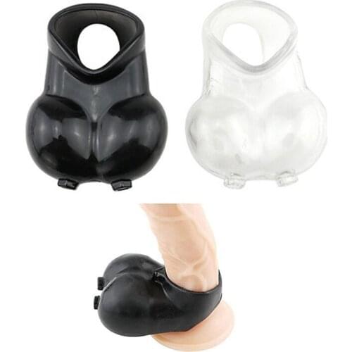 Mens penis and scrotum restraint sleeve time delay lock essence enlargement set of sex toys cock ring penis toy sex toys