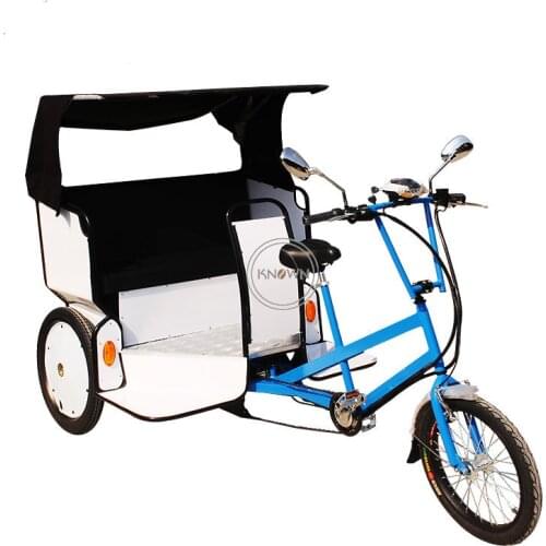 Passengers Touring Electric Tricycle Adult Three Wheels Renting Cargo Taxi Bike Wedding Bicycle for Sale