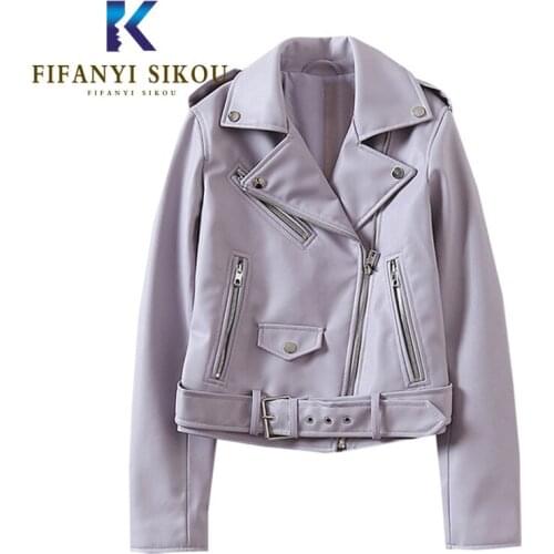 FIFANYI SIKOU Women's Leather Jackets