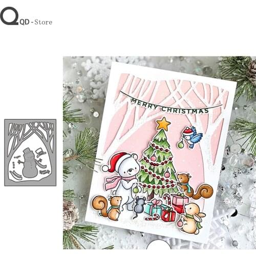 Winter Snowman Series Cutting Dies Metal Dies Scrapbooking Mold Cut Childrens Handmade Tools DIY Craft Decoration New 2021