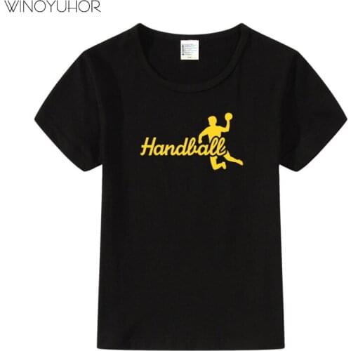 Handball Player Gift T-shirt Children 2020 New Summer Fashion Short Sleeve O-neck T Shirt Baby Boy Girls Tee Tops Cotton