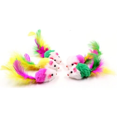 Cute Mouse Toy for Dog Screaming Plush Colorful mice Creative Cat and Dog Toys Tooth Grinding & Training Pet Toy Supplies