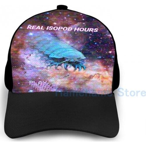 Fashion Real Isopod Hours Basketball Cap men women Graphic print black Unisex adult hat