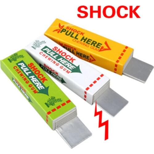 Electric Shock Joke Chewing Gum Pull Head Shocking Toy Gift Gadget Prank Trick Gag Funny