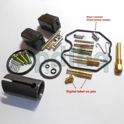 Most complete Configure)20/22/24MM plunger Keihin PZ26/27/30 carburetor repair kit CG125/150/250CC ATV motorcycle Repair Kit Ki