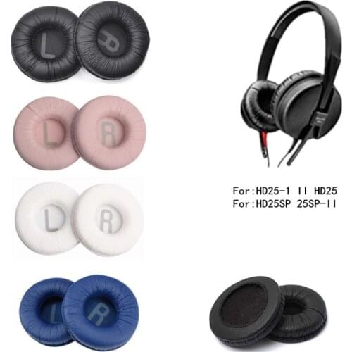 1Pair Replacement Soft Ear Pads Cushion Frog Skin Leather Earpads for HD25-1 II HD25 HD25SP 25SP-II Headset Headphones Freeship