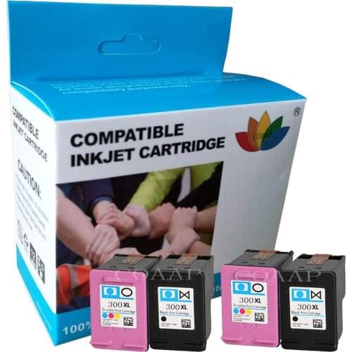 Refilled Ink Cartridge for HP300 XL ( BK + C ) PhotoSmart C4600 C4610 C4640 C4650 C4670 C4673 C4680 C4683 All-in-One Printer