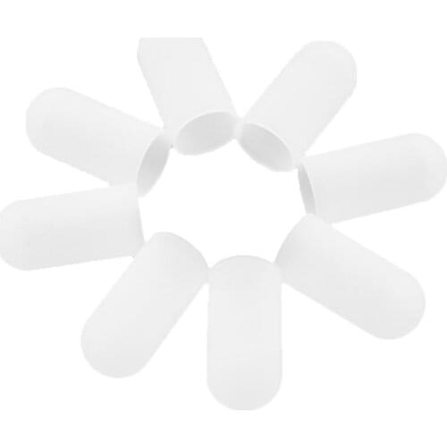 Finger Protectors 5Pcs/Set White Anti-scald Silicone Finger Cap Cover Sleeve Finger Protection For Kitchen Barbecue