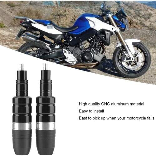 1PAIR 8mm Motorcycle Engine Crash Protector Scooter Anti Falling Sliding Protective Rod Anti-drop Stick Bar CNC Aluminum