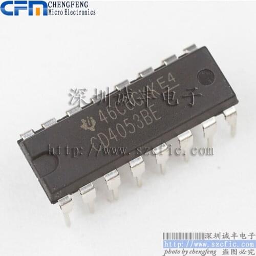 10pieces CD4053BE CD4053 DIP